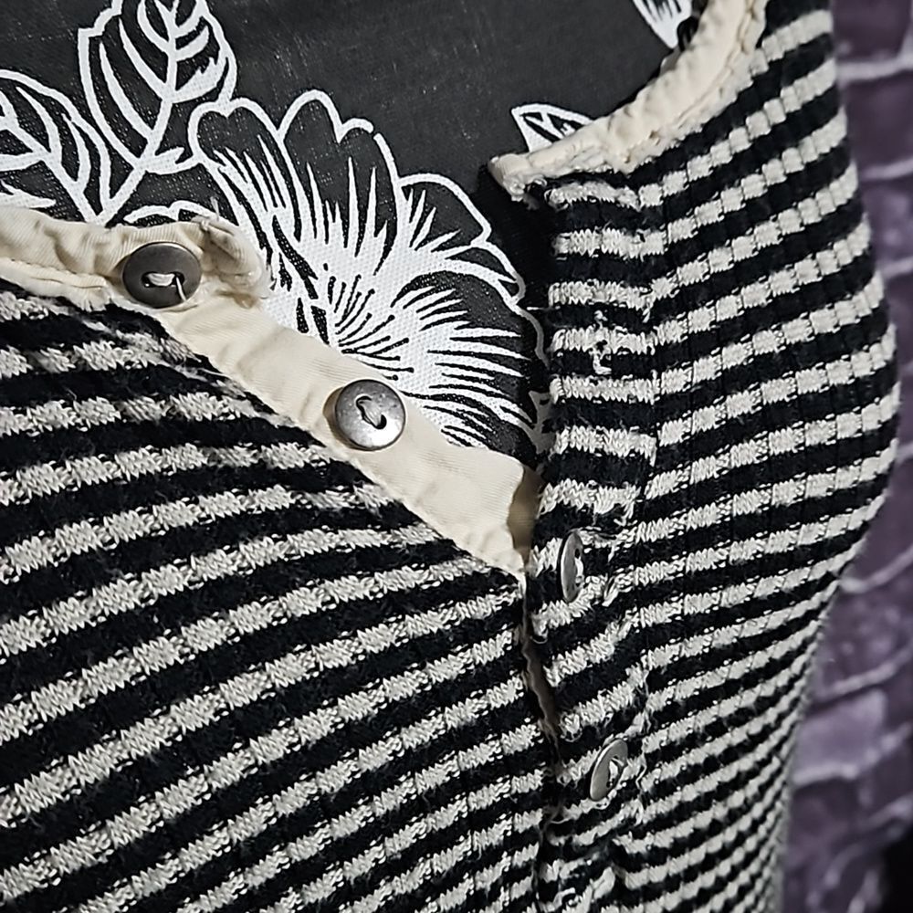 We The Free Tunic Sweater black&White Striped size Small - Picture 3 of 10